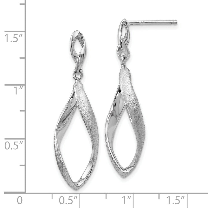 Lovely Rita's Earrings Silver Radiant Textured Post Dangle Earrings