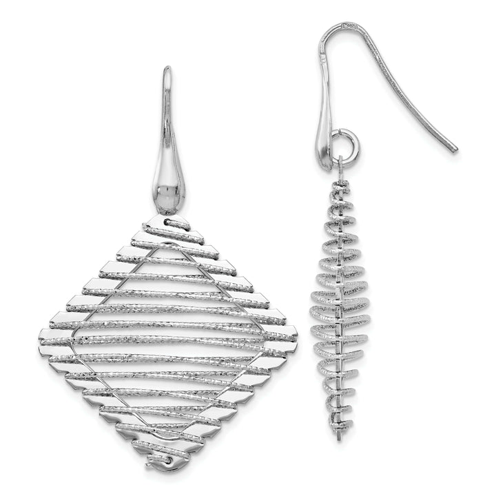Lovely Rita's Earrings Silver Rhodium Dangle Shepherd Hook Earrings