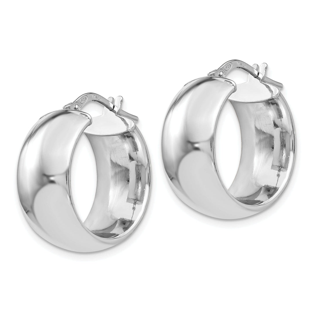 Lovely Rita's Earrings Silver Rhodium-plated Hoop Earrings