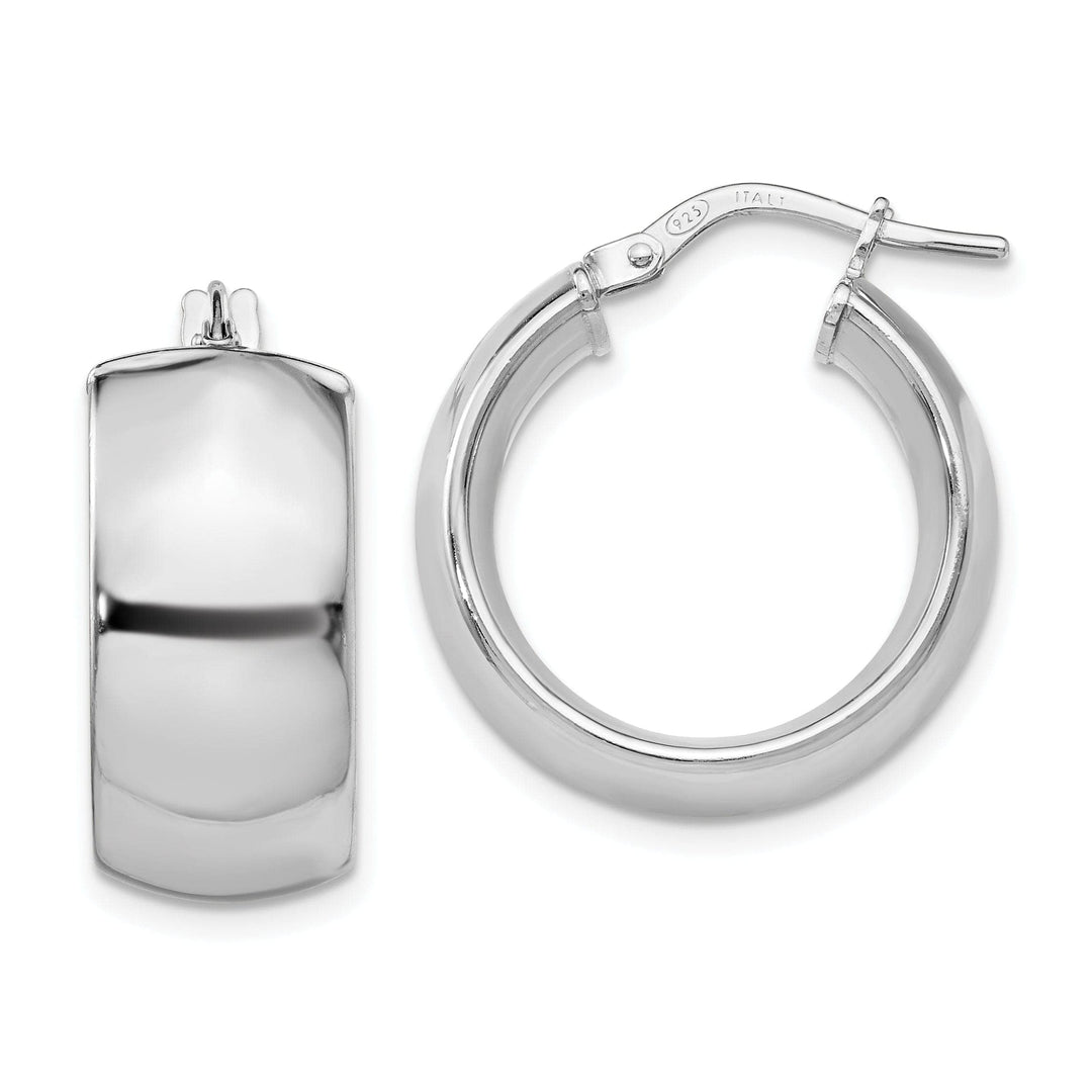 Lovely Rita's Earrings Silver Rhodium-plated Hoop Earrings