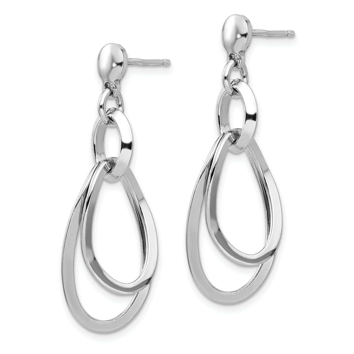 Lovely Rita's Earrings Silver Rhodium-plated Polished Dangle Earrings