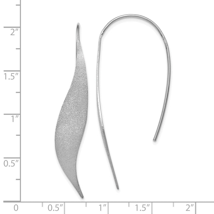 Lovely Rita's Earrings Silver Rhodium Polished Brushed Earrings