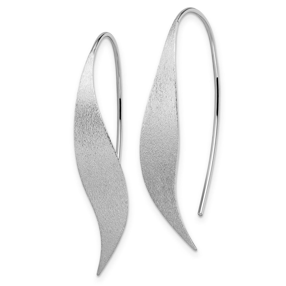 Lovely Rita's Earrings Silver Rhodium Polished Brushed Earrings
