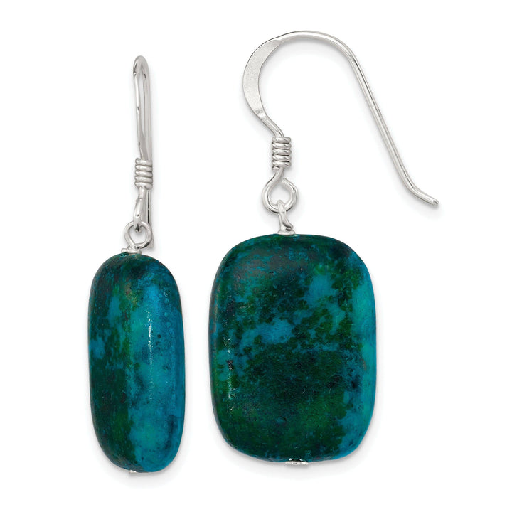 Lovely Rita's Earrings Silver Stabilized Chrysocolla Drop Earrings