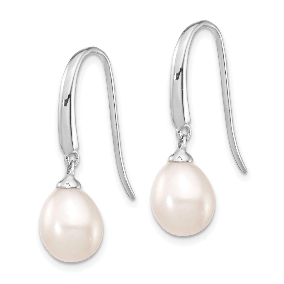 Lovely Rita's Earrings Silver Water Culture Pearl Dangle Hook Earrings