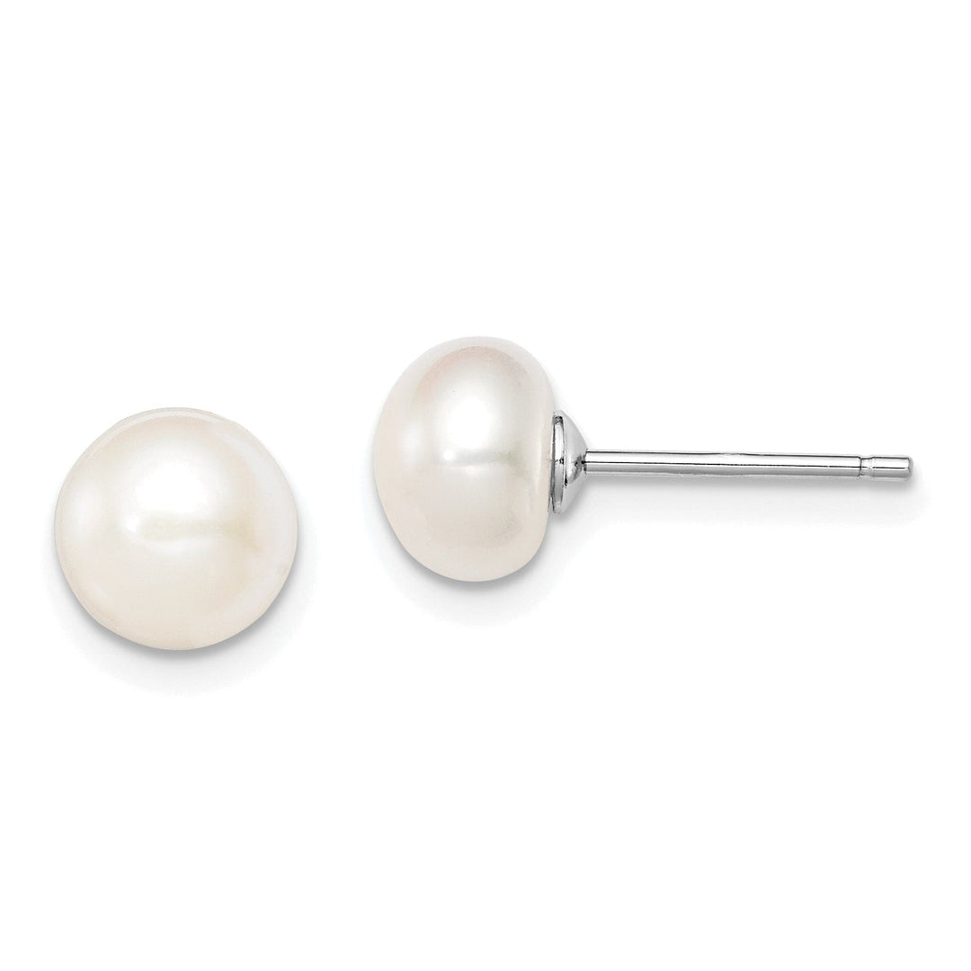 Lovely Rita's Earrings Silver White Fresh Water Cultured Pearl Earring