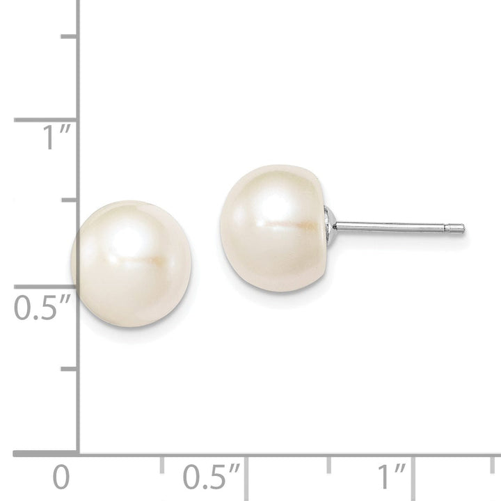 Lovely Rita's Earrings Silver White Fresh Water Cultured Pearl Earring