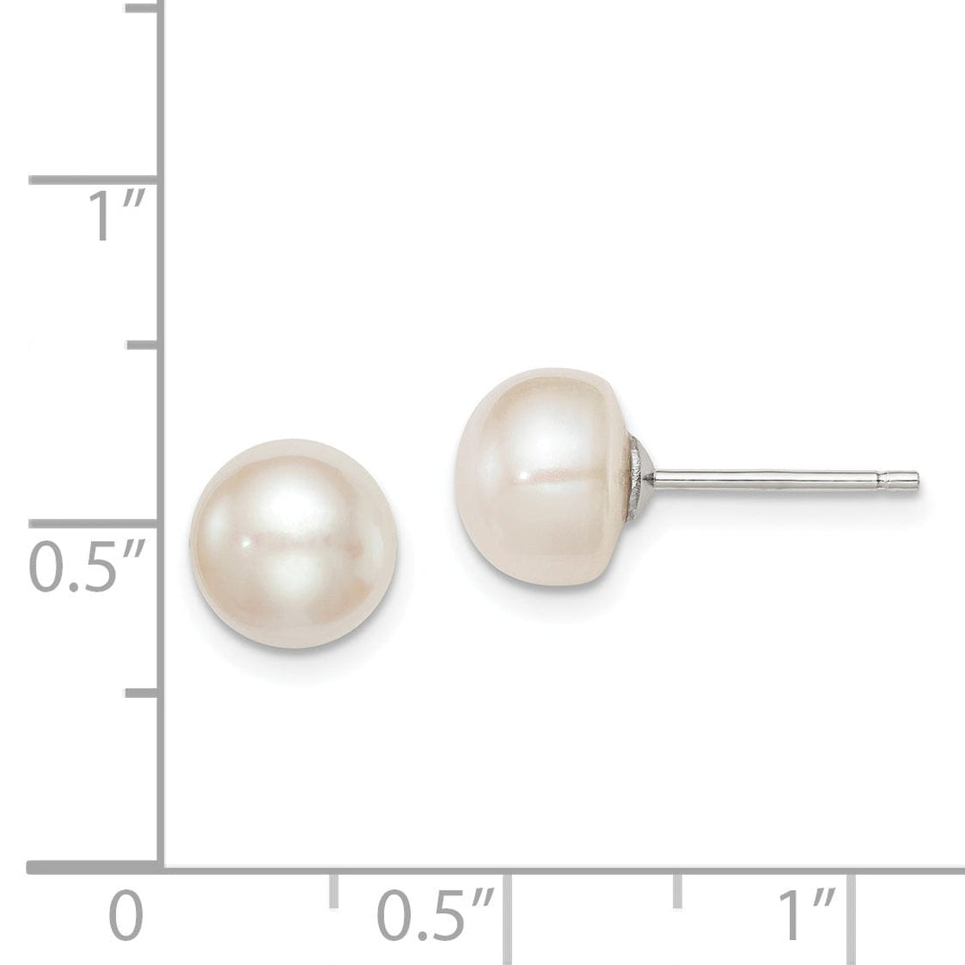 Lovely Rita's Earrings Silver White Fresh Water Cultured Pearl Earring