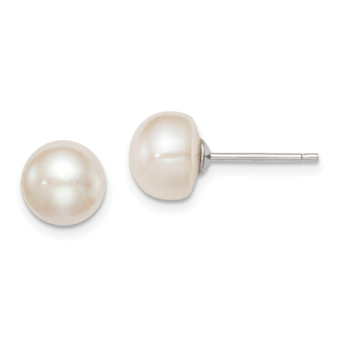 Lovely Rita's Earrings Silver White Fresh Water Cultured Pearl Earring