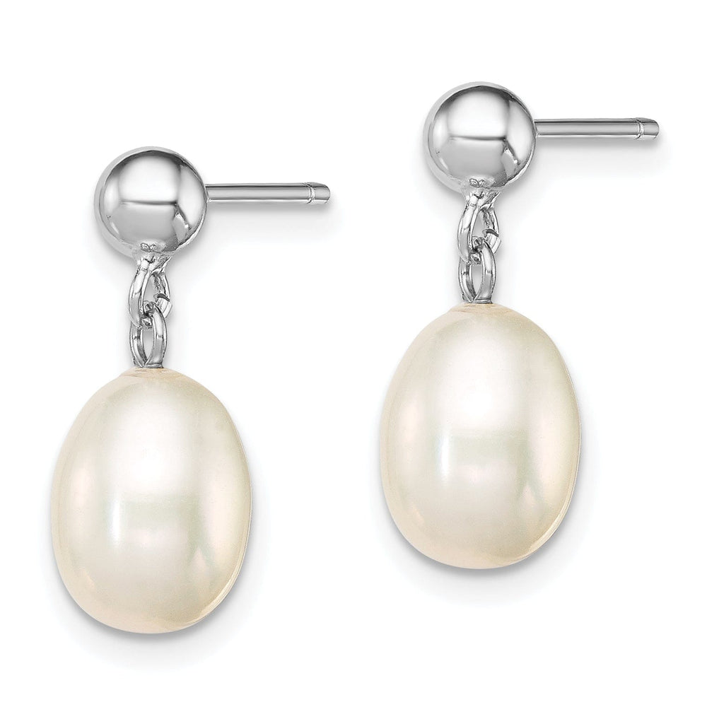 Lovely Rita's Earrings Silver White Fresh Water Pearl Post Earrings