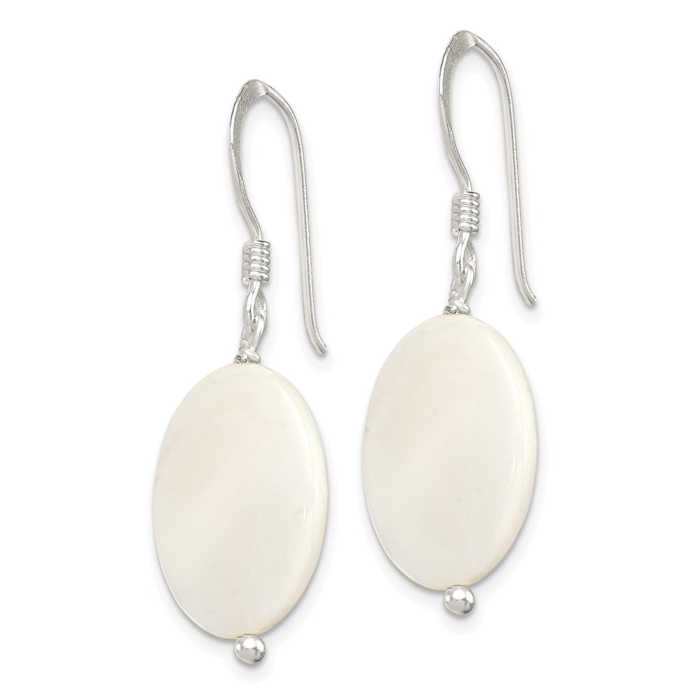 Lovely Rita's Earrings Silver White Mother of Pearl Dangle Earrings