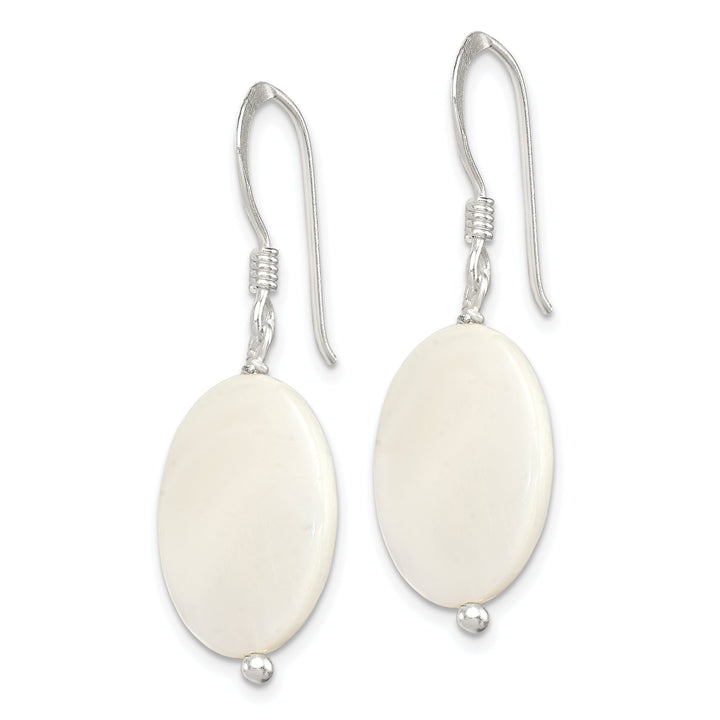 Lovely Rita's Earrings Silver White Mother of Pearl Dangle Earrings