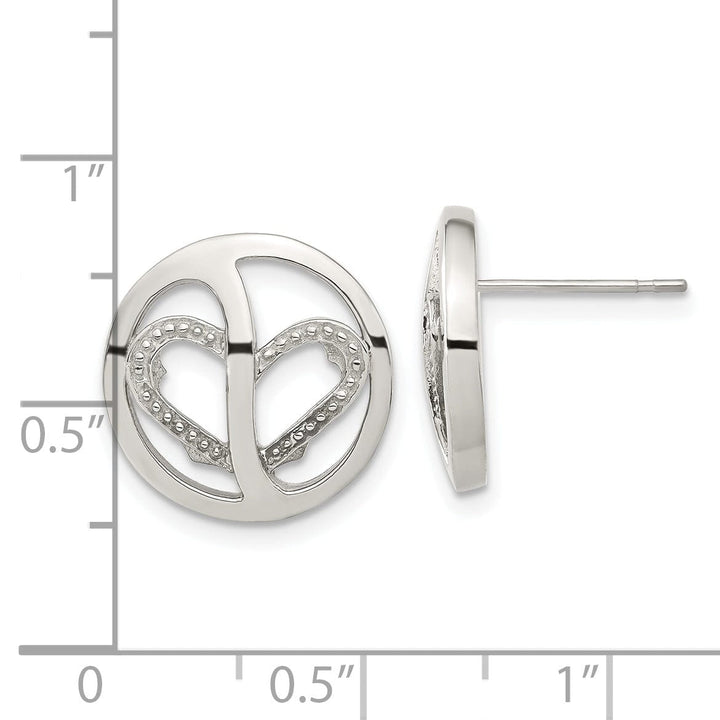 Chisel Earrings Stainless Steel Cubic Zirconia Earrings