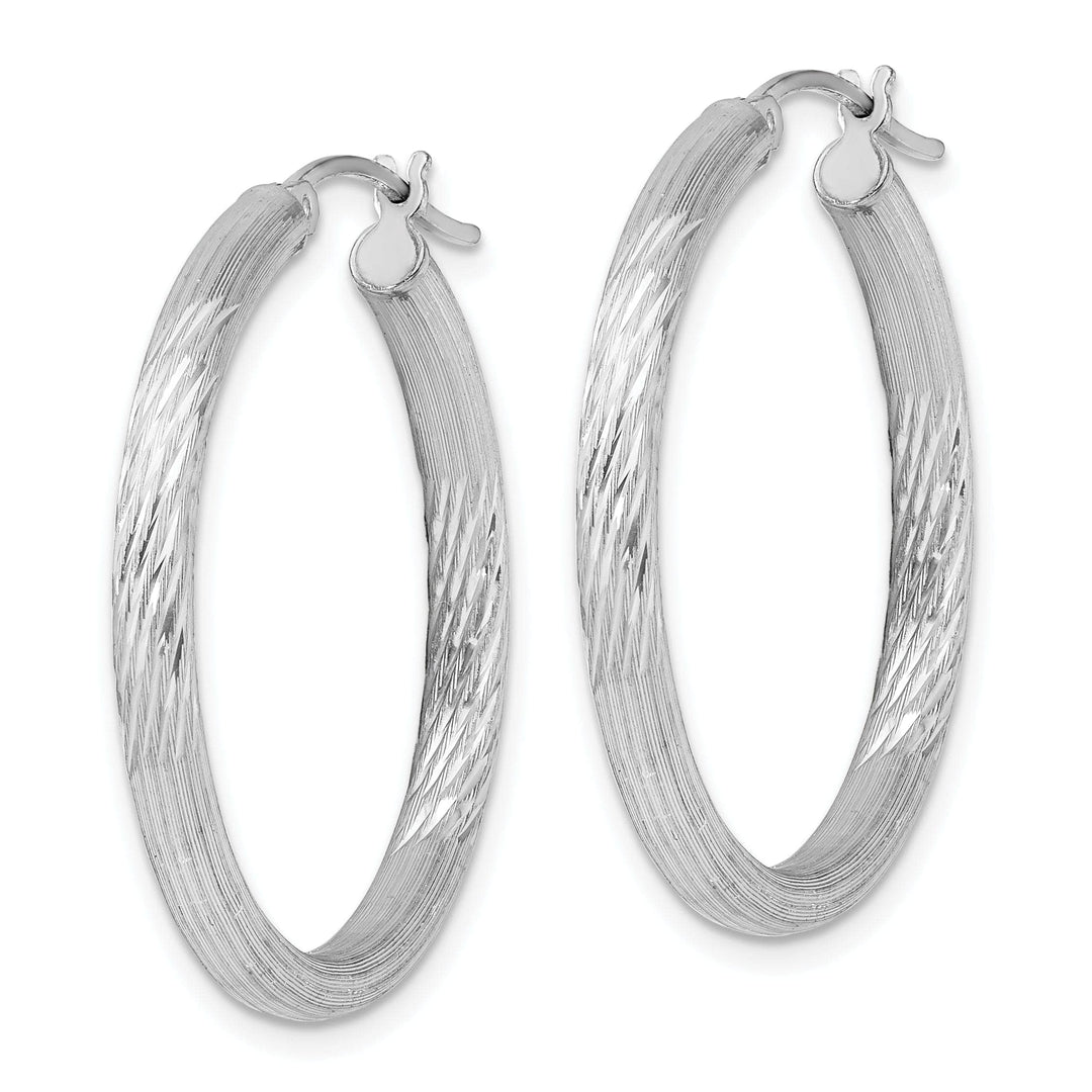 Lovely Rita's Earrings Sterling D.C Round Hoop Hinged Earrings
