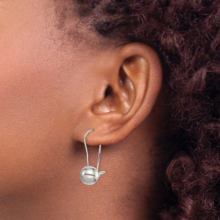 Lovely Rita's Earrings Sterling Silver 10MM Ball Hook Back Earrings