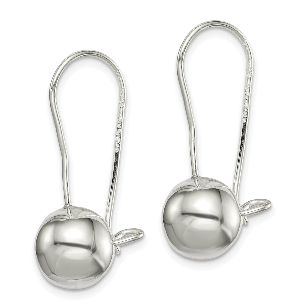 Lovely Rita's Earrings Sterling Silver 10MM Ball Hook Back Earrings