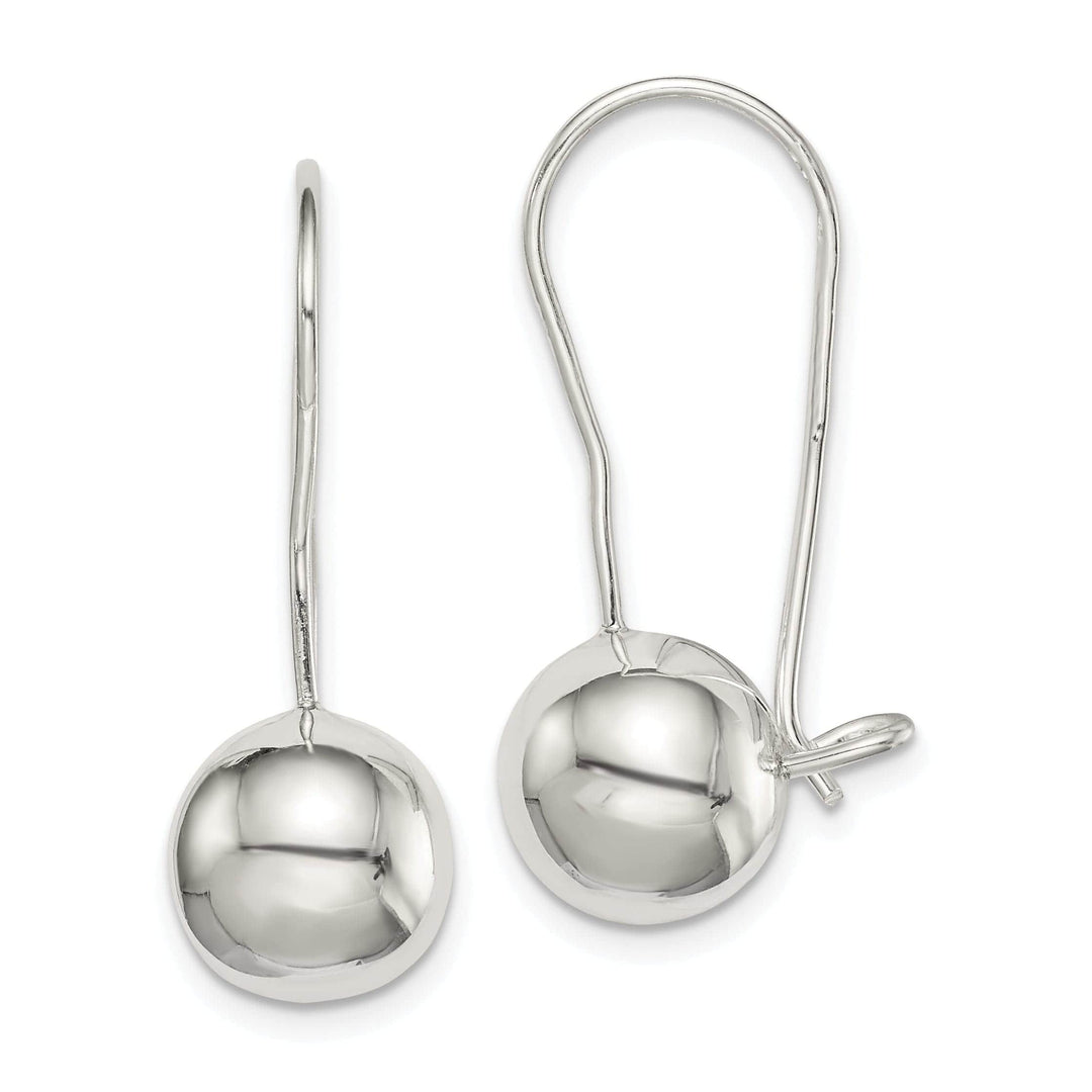 Lovely Rita's Earrings Sterling Silver 10MM Ball Hook Back Earrings