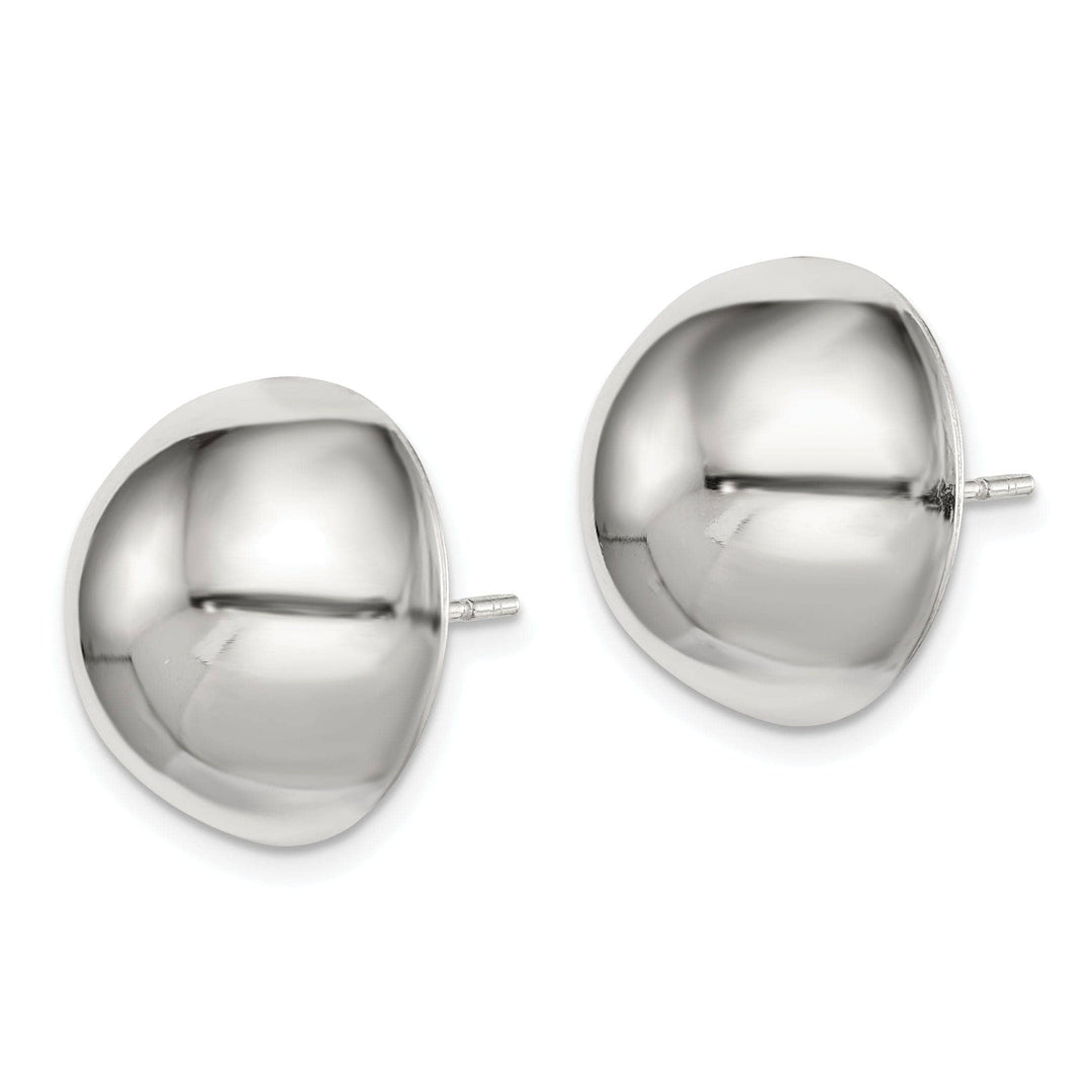 Lovely Rita's Earrings Sterling Silver 16MM Half Ball Post Earrings