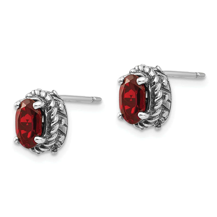 Shey Couture Earrings Sterling Silver 2.10 Carat Garnet Earrings