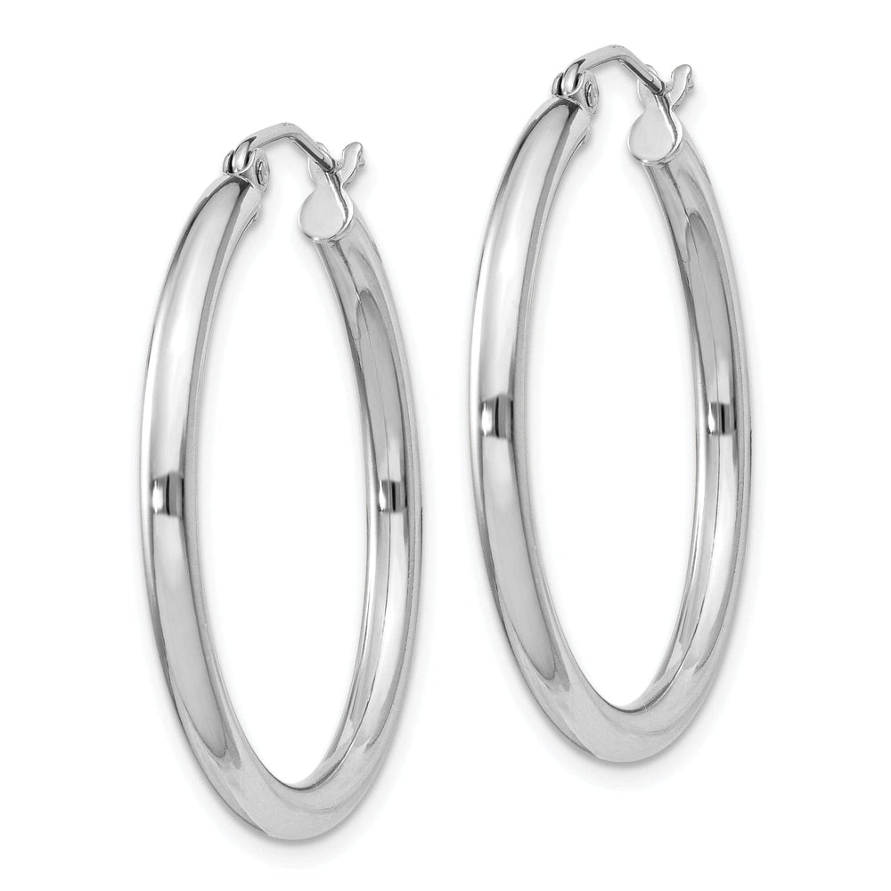 Lovely Rita's Earrings Sterling Silver 2.5MM Round Hoop Earrings