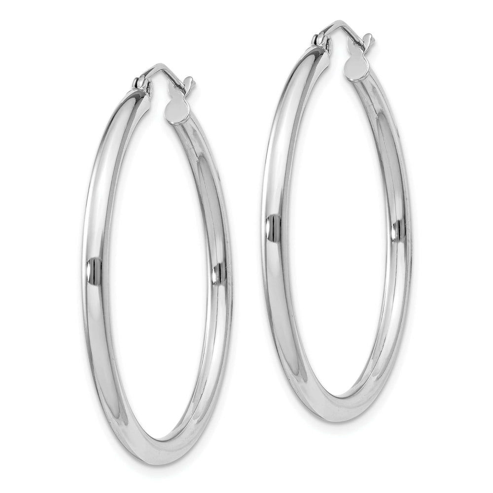 Lovely Rita's Earrings Sterling Silver 2.5MM Round Hoop Earrings
