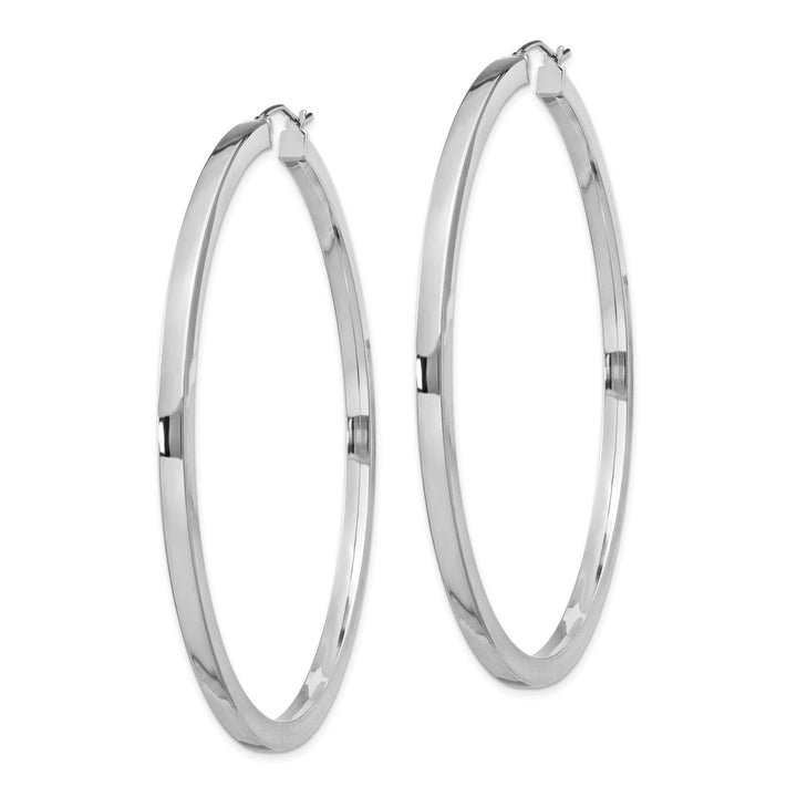 Lovely Rita's Earrings Sterling Silver 2MM Square Tube Hoop Earrings