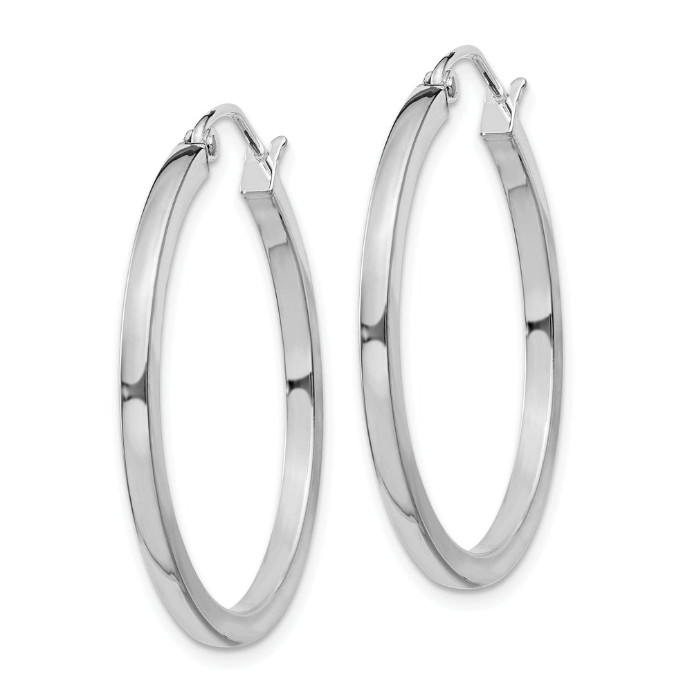 Lovely Rita's Earrings Sterling Silver 2MM Square Tube Hoop Earrings