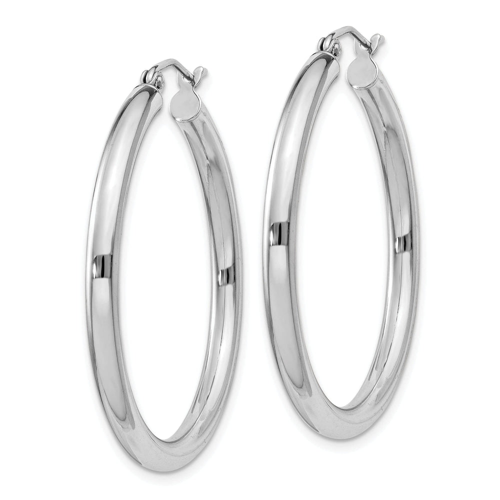 Lovely Rita's Earrings Sterling Silver 3MM Round Hoop Earrings