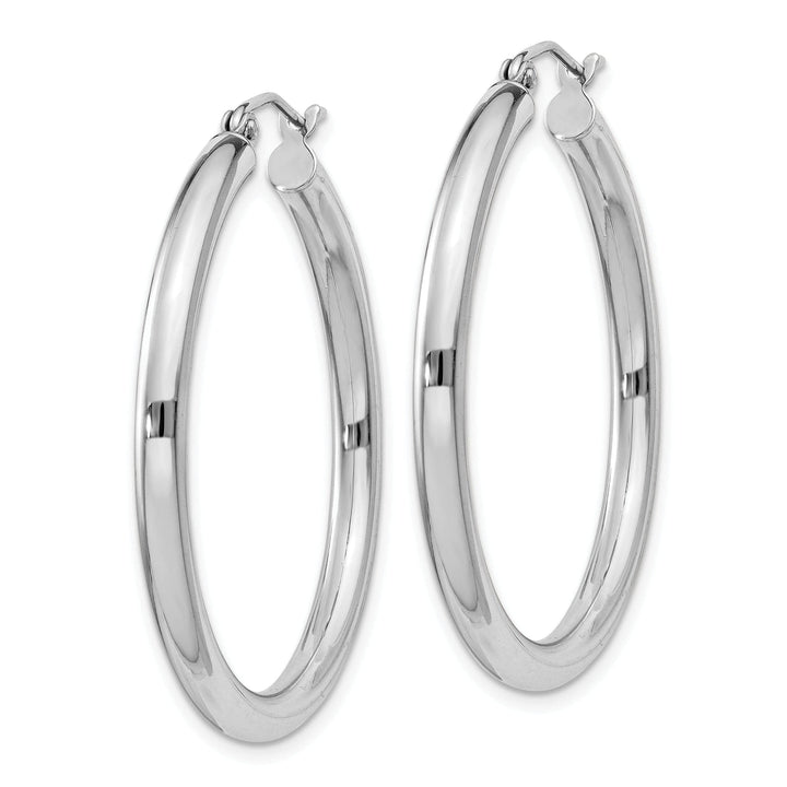 Lovely Rita's Earrings Sterling Silver 3MM Round Hoop Earrings