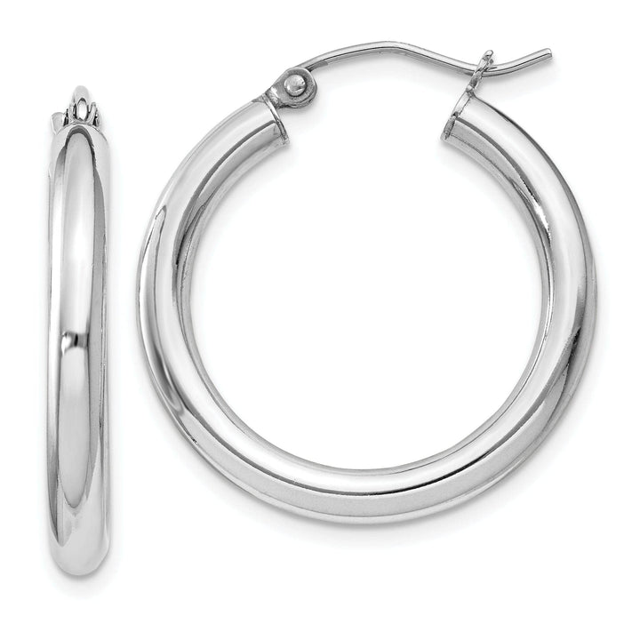 Lovely Rita's Earrings Sterling Silver 3MM Round Hoop Earrings