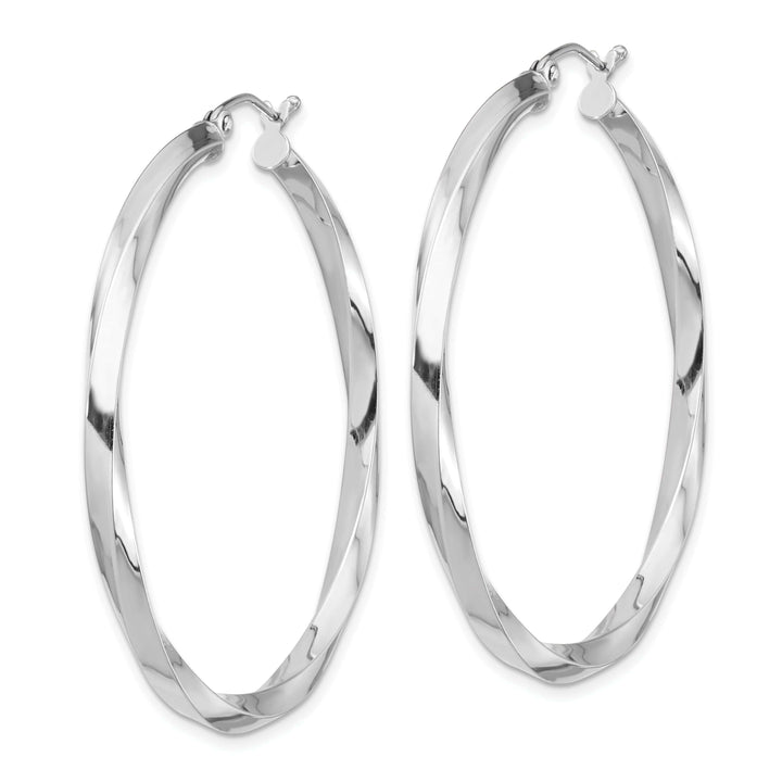 Lovely Rita's Earrings Sterling Silver 3MM Twisted Hoop Earrings