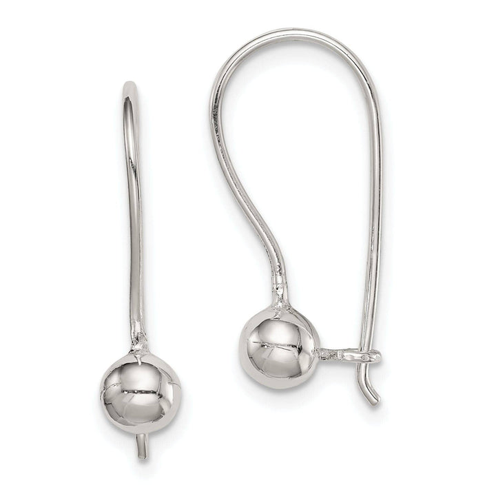 Lovely Rita's Earrings Sterling Silver 5MM Ball Hook Back Earrings