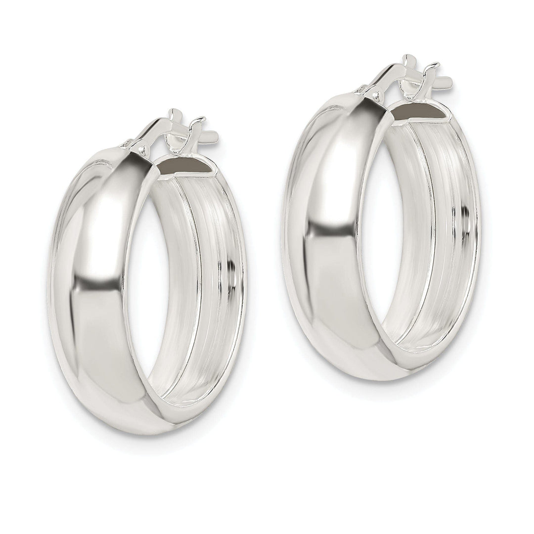 Lovely Rita's Earrings Sterling Silver 6.00MM Hoop Earrings