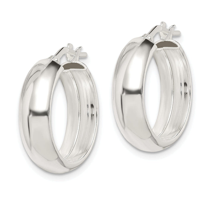 Lovely Rita's Earrings Sterling Silver 6.00MM Hoop Earrings