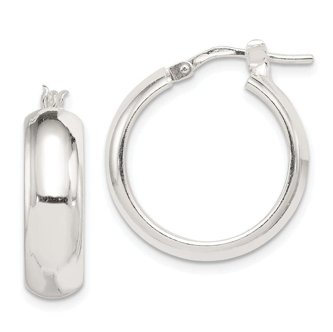 Lovely Rita's Earrings Sterling Silver 6.00MM Hoop Earrings
