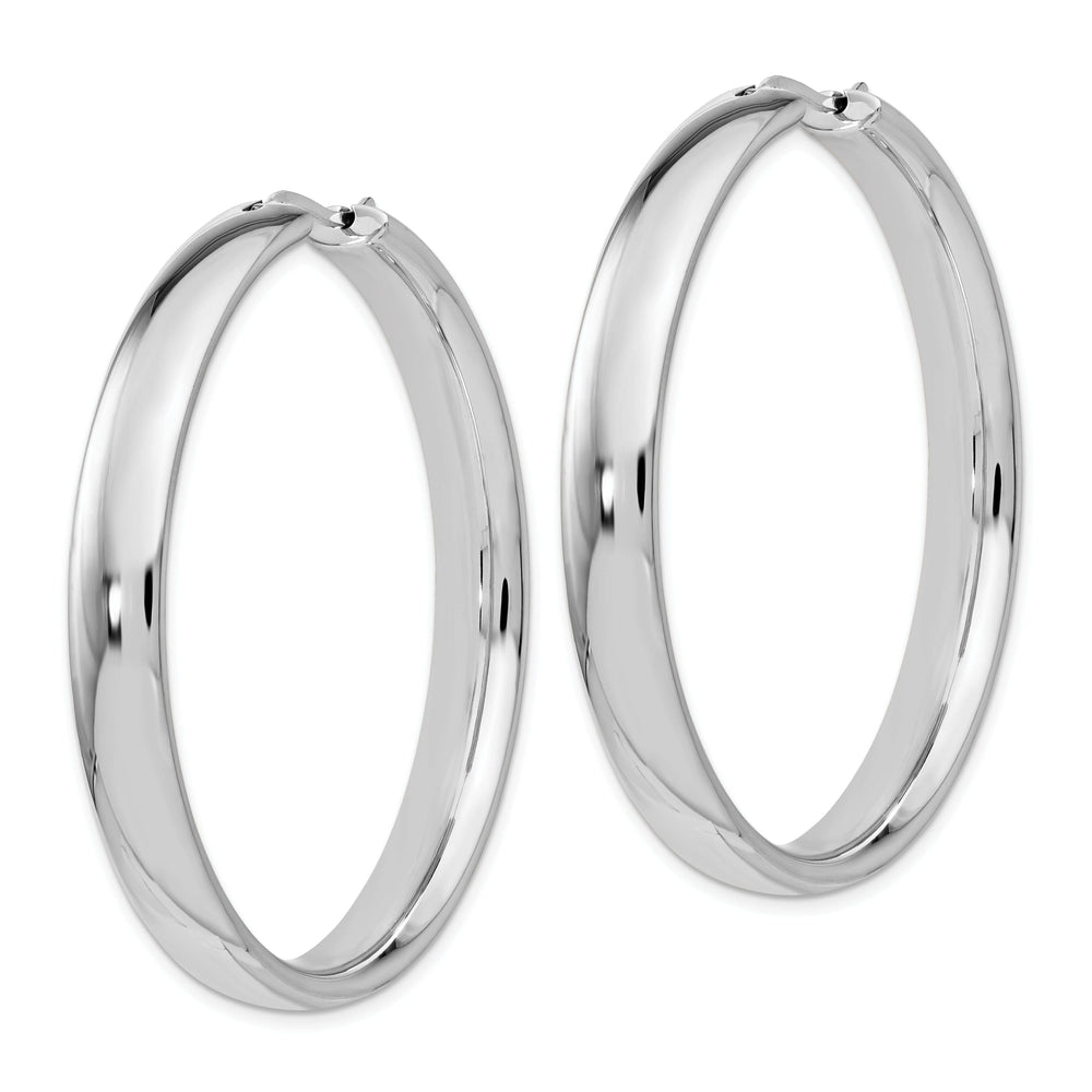 Lovely Rita's Earrings Sterling Silver 6MM Half Round Tube Earrings