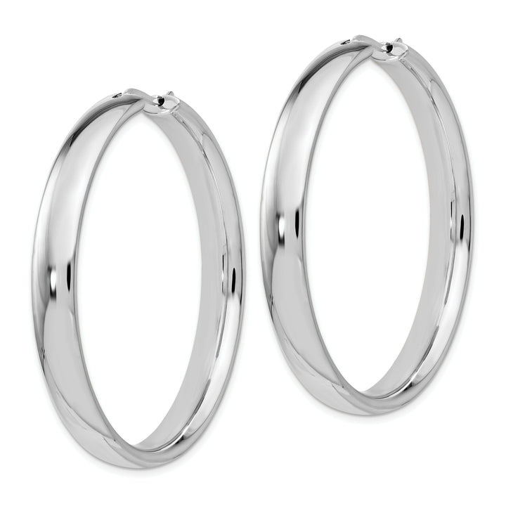 Lovely Rita's Earrings Sterling Silver 6MM Half Round Tube Earrings