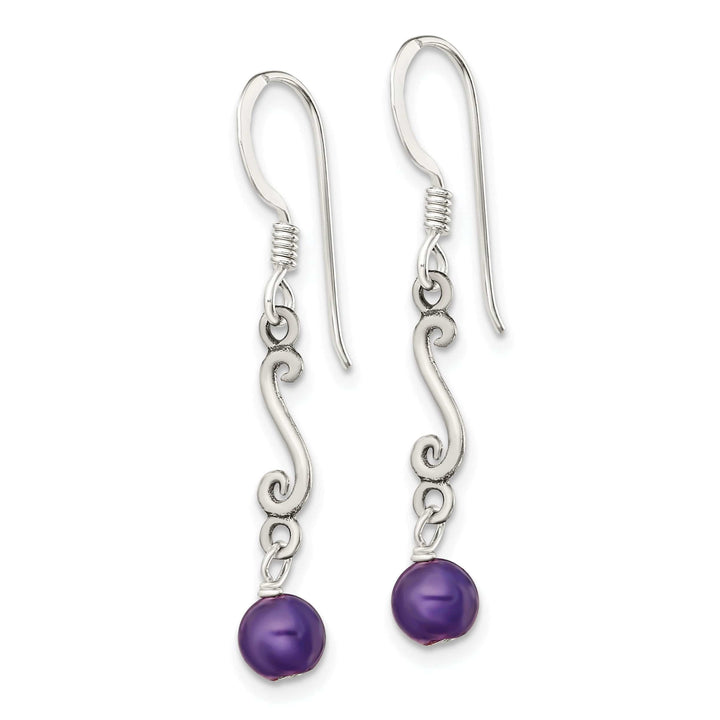 Lovely Rita's Earrings Sterling Silver Amethyst Dangle Earrings