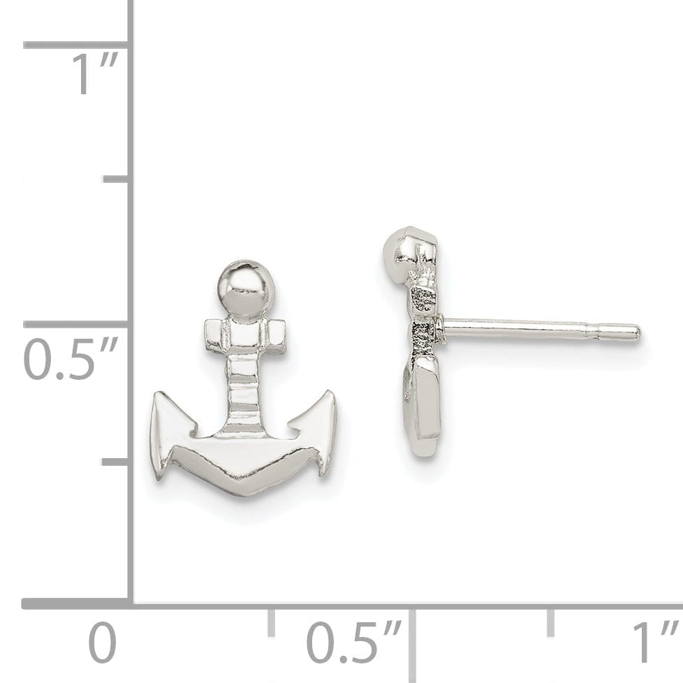 Lovely Rita's Earrings Sterling Silver Anchor Mini Earrings
