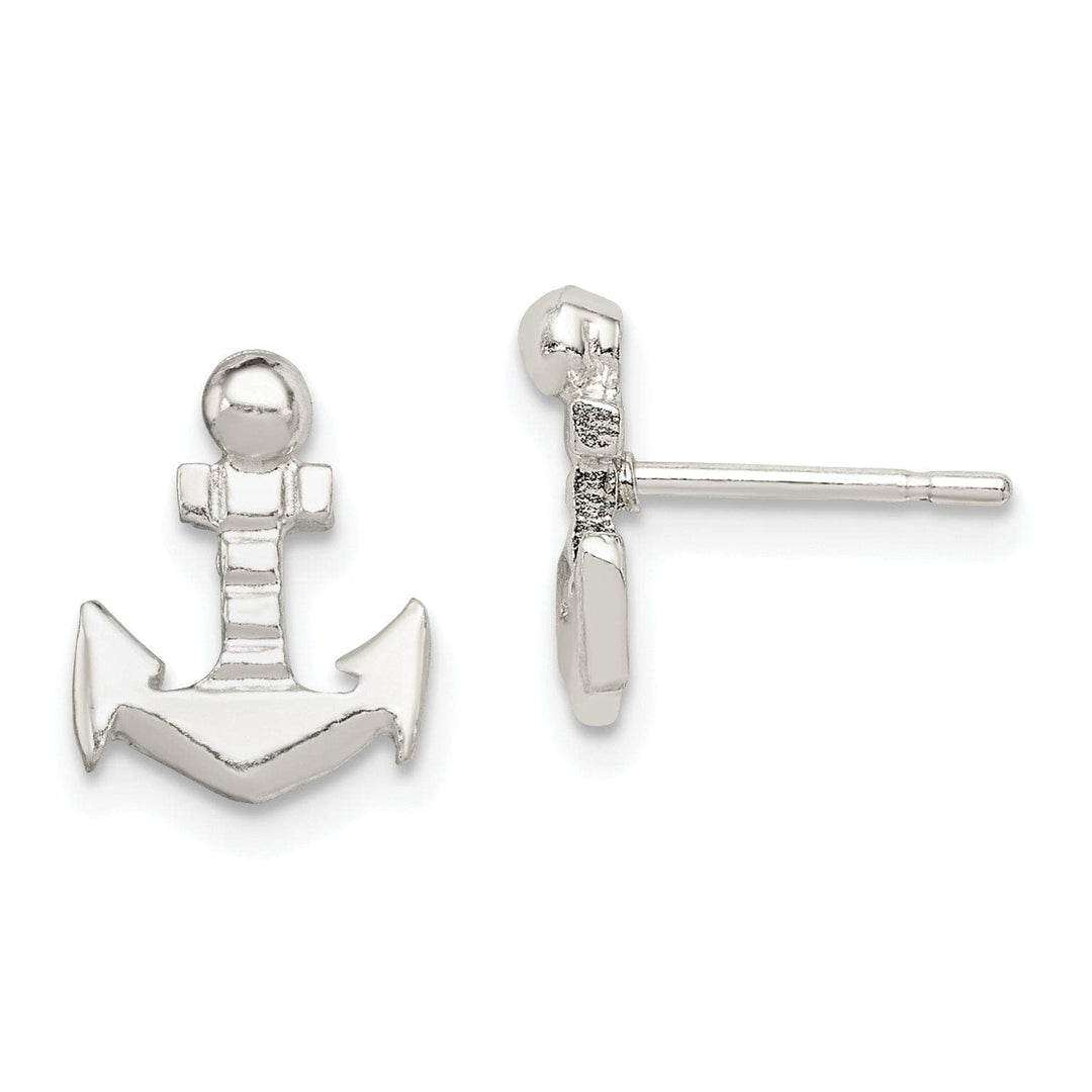 Lovely Rita's Earrings Sterling Silver Anchor Mini Earrings