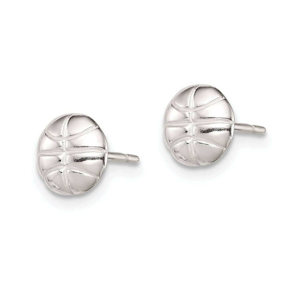 Lovely Rita's Earrings Sterling Silver Basketball Mini Earrings