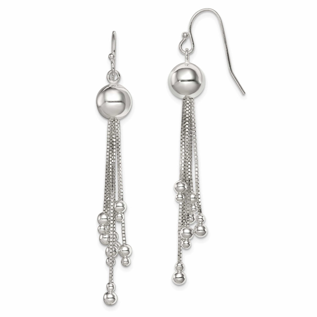 Lovely Rita's Earrings Sterling Silver Beaded Shepherd Hook Earrings