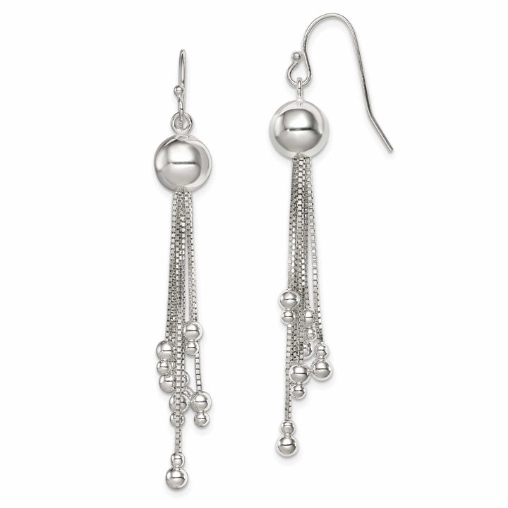 Lovely Rita's Earrings Sterling Silver Beaded Shepherd Hook Earrings