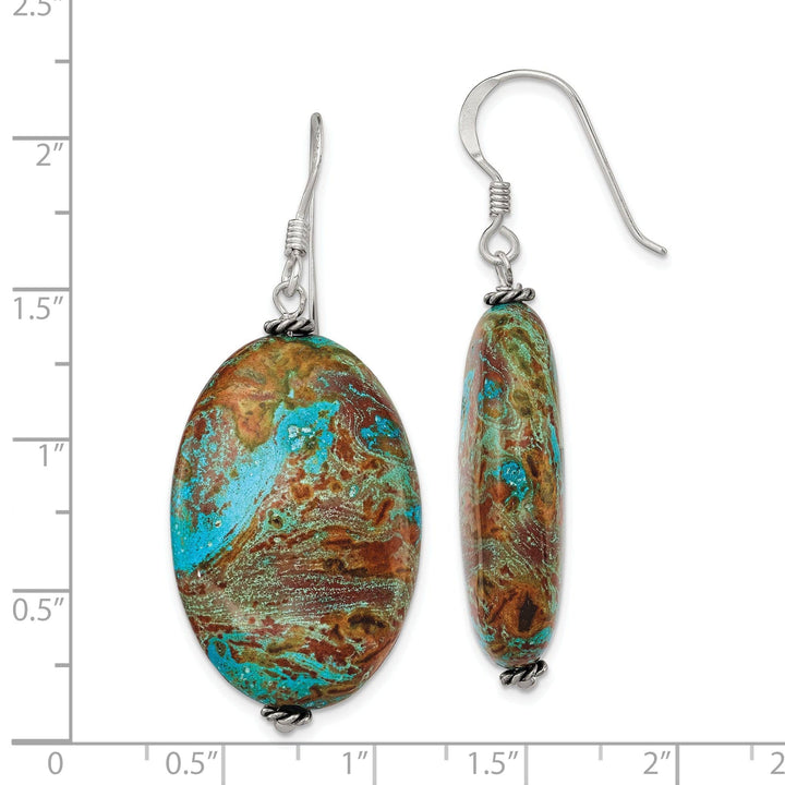 Lovely Rita's Earrings Sterling Silver Blue Jasper Drop Earrings