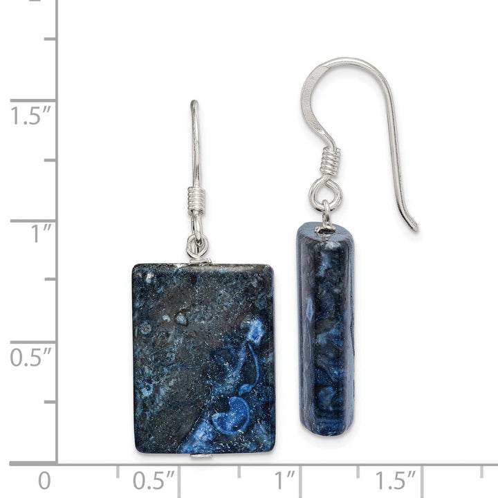 Lovely Rita's Earrings Sterling Silver Blue Lepidolite Drop Earrings