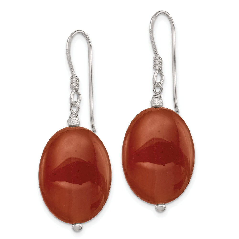 Lovely Rita's Earrings Sterling Silver Carnelian Dangle Earrings