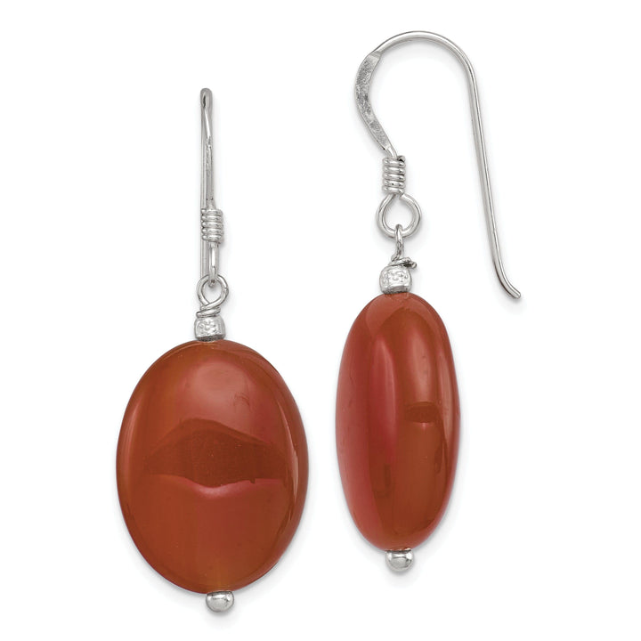Lovely Rita's Earrings Sterling Silver Carnelian Dangle Earrings