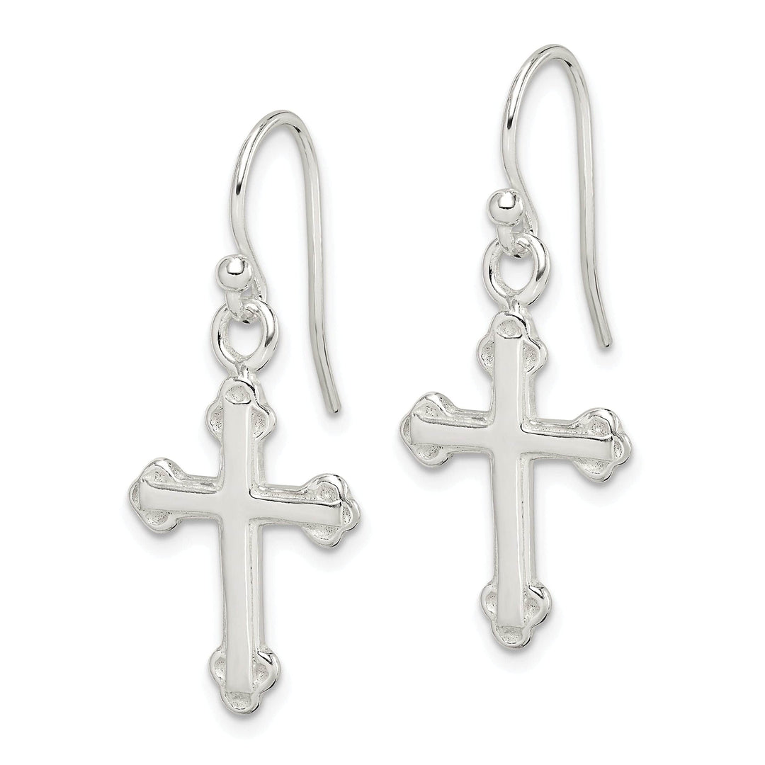 Lovely Rita's Earrings Sterling Silver Cross Dangle Earrings