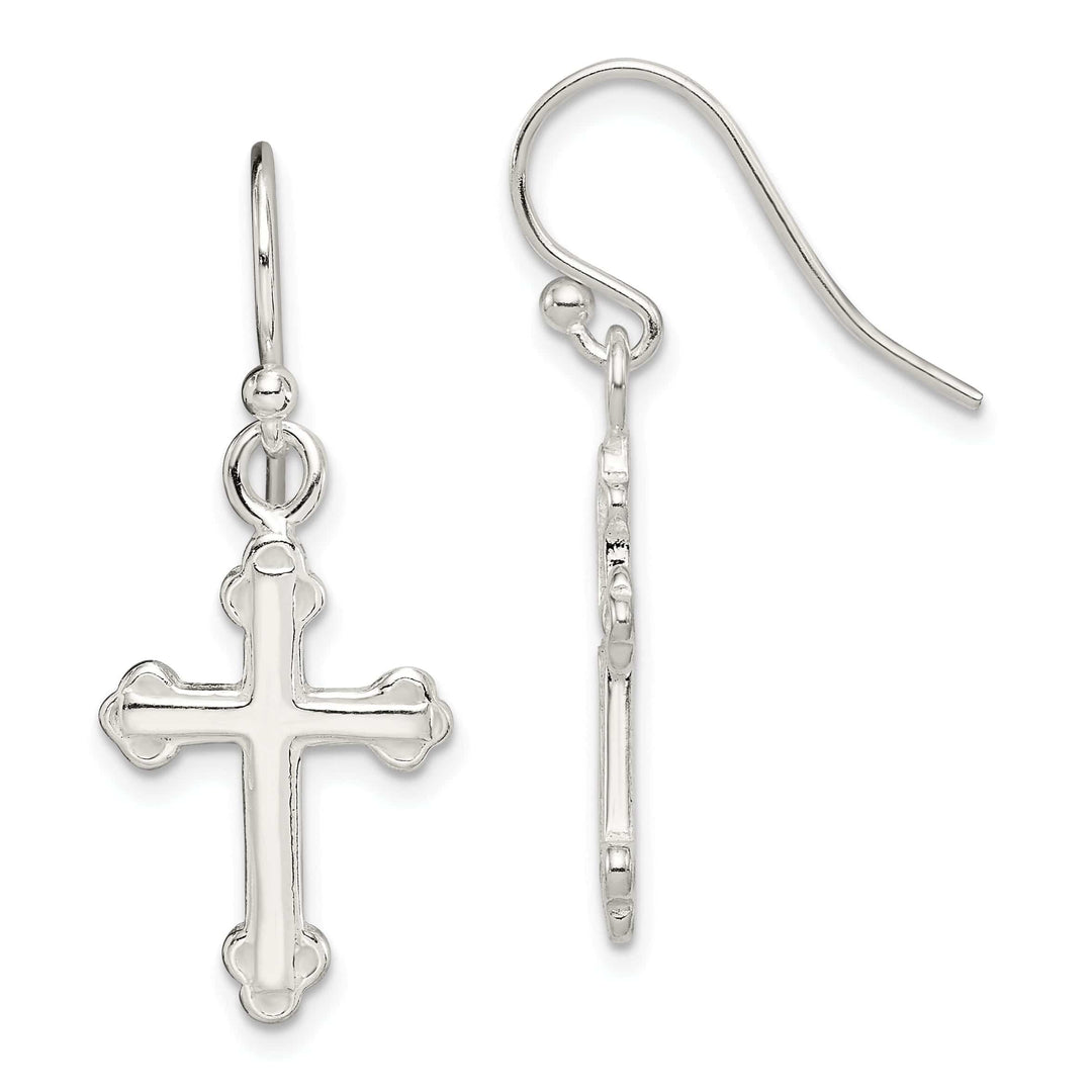 Lovely Rita's Earrings Sterling Silver Cross Dangle Earrings