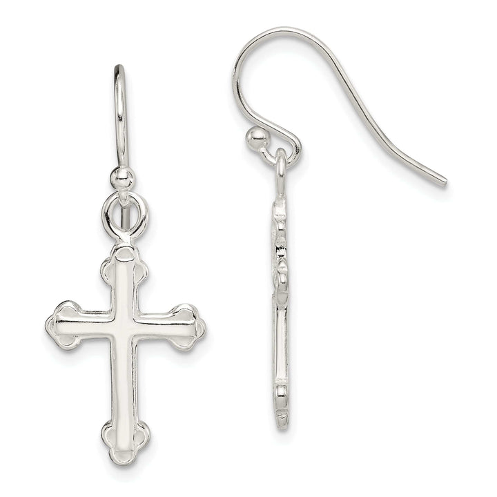 Lovely Rita's Earrings Sterling Silver Cross Dangle Earrings